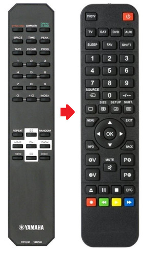 Telecomando ricambio yamaha - telecomando,