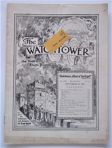 Watchtower herald christ - watchtower, christ's
