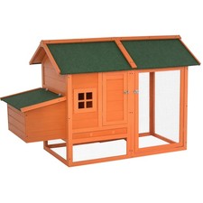PawHut Pollaio in Legno Prefabbricato Casetta per Galline e Nido per la Cova