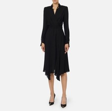 ELISABETTA FRANCHI Abito in georgette con collana tubolare ABT0356E2 A/I25