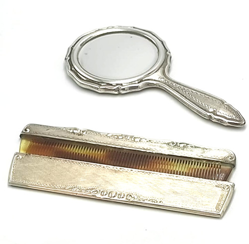 Specchio pettine antichi - specchio,