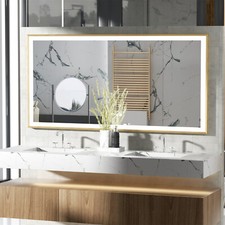 Specchio bagno XXL oro