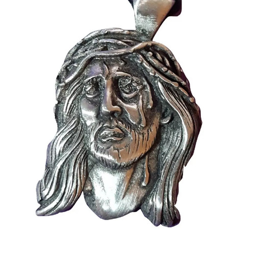 Collana gesù ciondolo corona - collana,