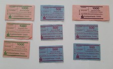 9 fascette cartamoneta 10DM