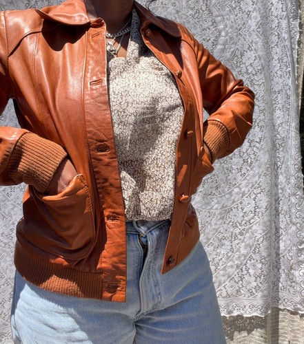 Giacca pelle vintage anni - , 70