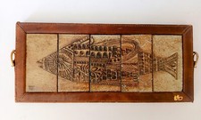 ♥ PIASTRA MATTONELLA IN CERAMICA VALLAURIS DESIGN ROGER CAPRON VINTAGE PANNELLI