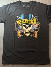 T SHIRT GUNS N'ROSES TESCHIO ORIGINALE Rock Music Adulto/a Maglia Nuovo