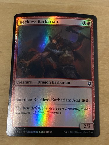 Mtg reckless barbarian - mtg, foil