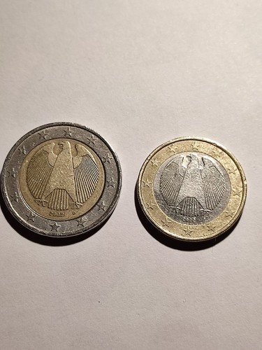 Rare coin pair euro and - euro, 2