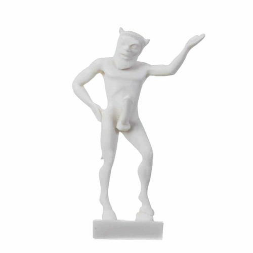 Statua greca romana satiro pan - satiro,