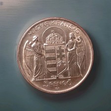 Ungheria 1939 5 pengo - Horty