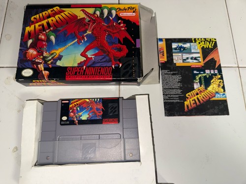 Cartuccia super metroid con - super,