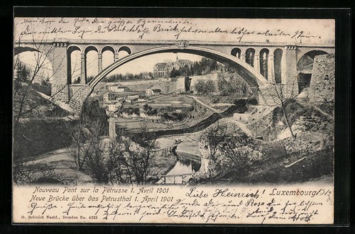 Cpa luxembourg nouveau pont - nouveau,