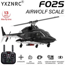 YUXIANG F02S Airwolf 9CH 2.4G GPS flusso ottico invertito RC RTF elicottero