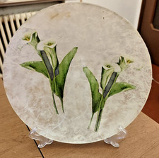 PIATTO DECORATIVO IN VETRO