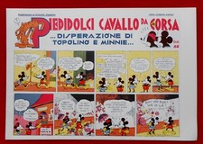PIEDIDOLCI CAVALLO DA CORSA DISPERAZIONE DI TOPOLINO   - NERBINI - RISTAMPA 