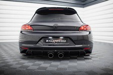 Attacco posteriore diffusore V.2 adatto per VW Scirocco Mk3 R32 scarico nero vetro alto