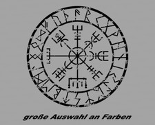 Vegvisir Rune Bussola 30cm Adesivo Sticker Auto Vichinghi Vichinghi Tatuaggio