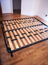 rete e materasso matrimoniale doghe in legno