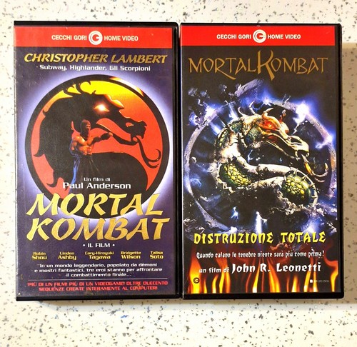 Mortal kombat vhs lotto x2 - vhs,