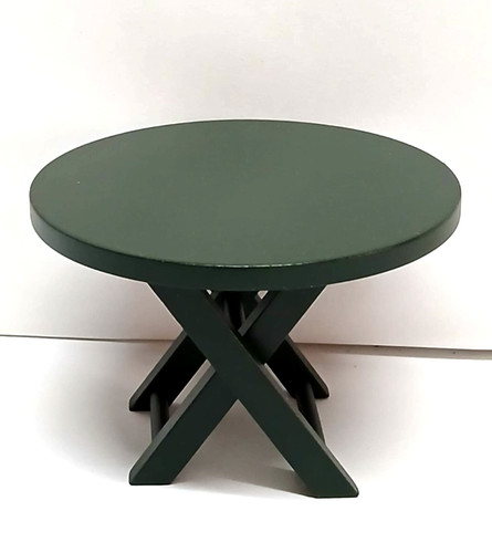 Tavolo verde rotondo casa - tavolo,