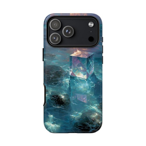 Crystal cube serene ocean - crystal,