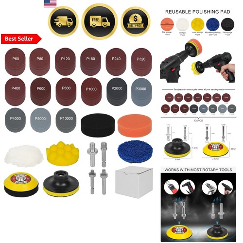 Kit dischi abrasivi 142 pezzi
