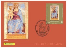 CARTOLINA FILATELICA PERUGINO