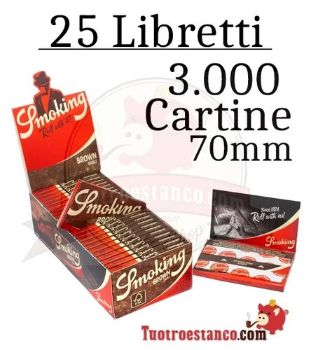Cartine smoking brown double - cartine,