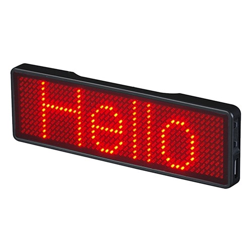 Distintivo nome led bluetooth - nome,