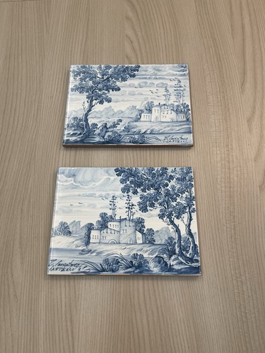 Coppia mattonelle ceramica - coppia,