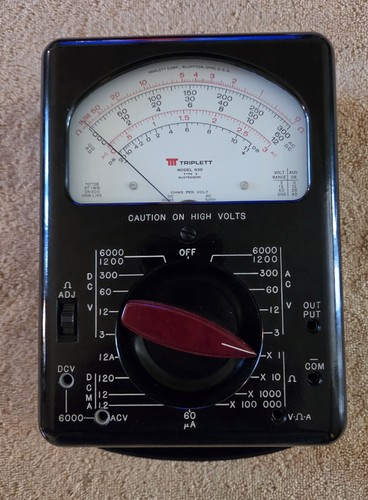 Multimetro vintage triplett - multimetro,