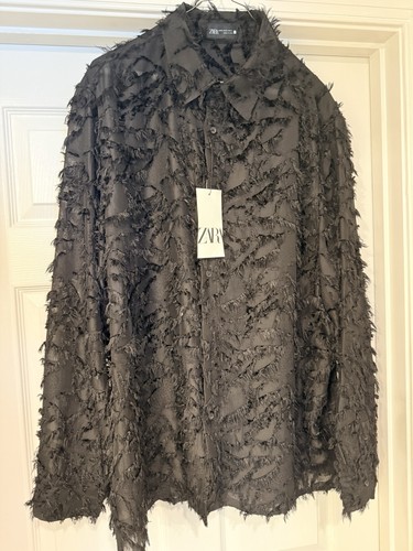 Camicia nera con - , zara