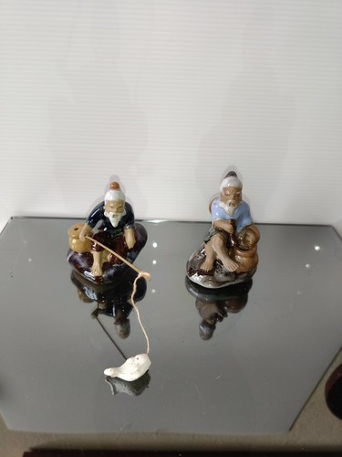 Statuine pescatori orientali - statuine,