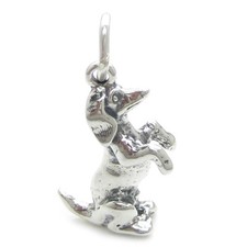 Ciondolo in argento sterling cane bassotto .925 x 1 ciondoli cani bassotto salsi