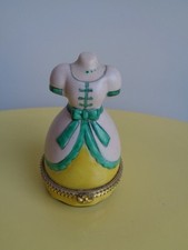 vecchio PORTAGIOIE in porcellana GOLDSCHMUCK ABITO DONNA manichino dipinta mano