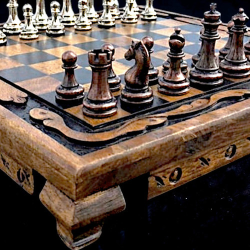 Set scacchi vintage - , scacchiera