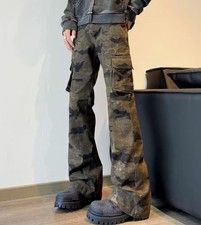 Pantalone uomo verde mimetico