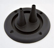 CUFFIA PASSACAVI 2 FORI NERA CON GHIERA RIGIDA ACCESSORI BARCA NAUTICA