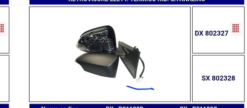 Retrovisore elettrico pin - sx,