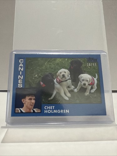 2022 topps chet holmgren okc - holmgren,