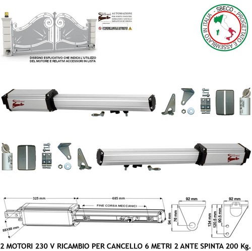 Cancello ante 2 motori - ante,