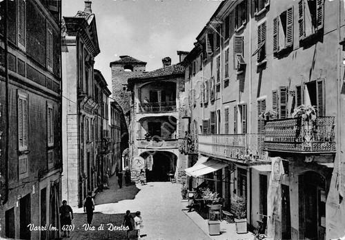 Cartolina varzi via - varzi,