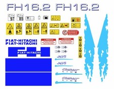 Fiat-Hitachi fh 16.2 decalcomanie adesive, kit Completo