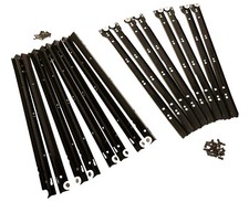 Guide a rullo Blum cm 45 nere con viti . Lotto di 16 guide per 4 cassetti 