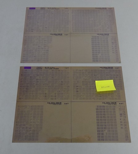 Catalogo parti microfichè - parti,
