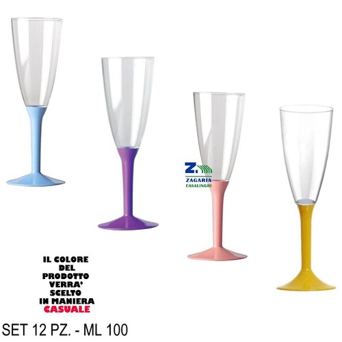 Set calici flute per - pz,