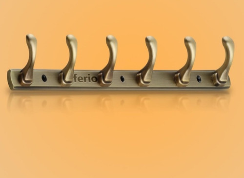 Gancio ottone parete lungo - da,