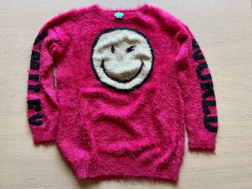 Benetton maglia felpa smiley - felpa,