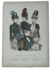 Runder Hut Illustrirte Frauen Zeitung moda cappello tuba hats cappelli 